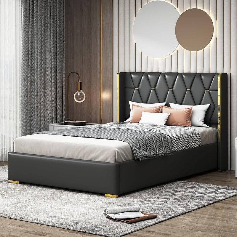 CAMA MATRIMONIAL (TAPIZADA)